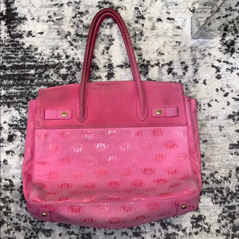 Juicy Couture Hot Pink Tote Bag with Gold Hardware - Picture 6 of 10